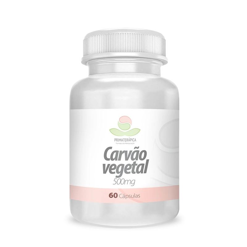 Carvão Vegetal 500mg 60 Cápsulas