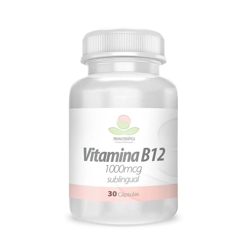 Vitamina B12 1000mcg Sublingual 30 Cápsulas