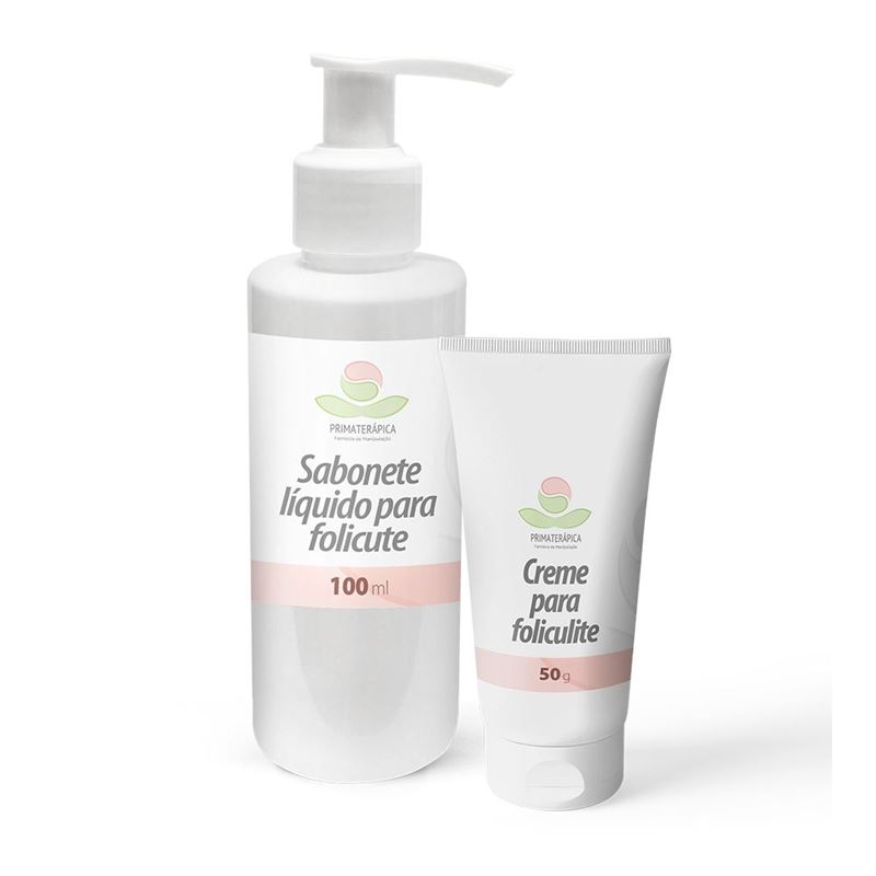 Kit Sabonete Líquido para Folicute 100ml + Creme para Foliculite 50g